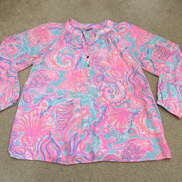 Lilly Pulitzer “Too Much Bubbly” Elsa Top - Picture 4 of 4